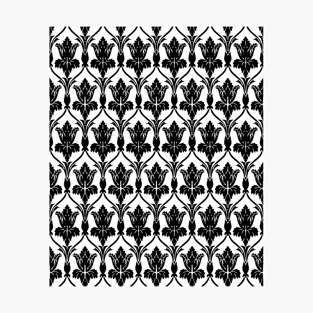 221b Sherlock Wallpaper Metal Print By Pixelspin Redbubble