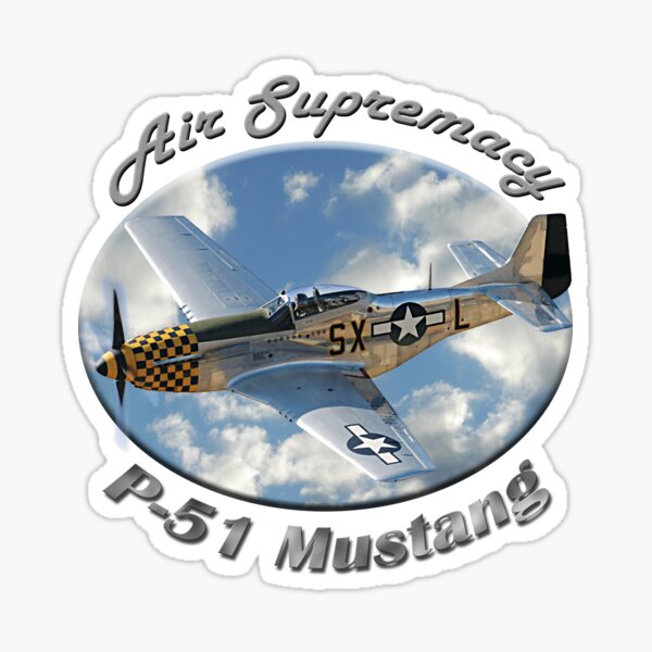 P-51 Mustang Air Supremacy Sticker