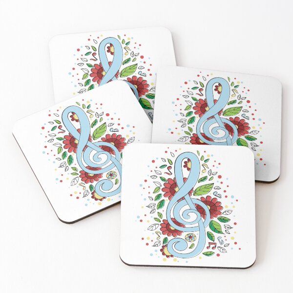 Item preview, Musical Flowery Pattern designed and sold by Fine Art California.