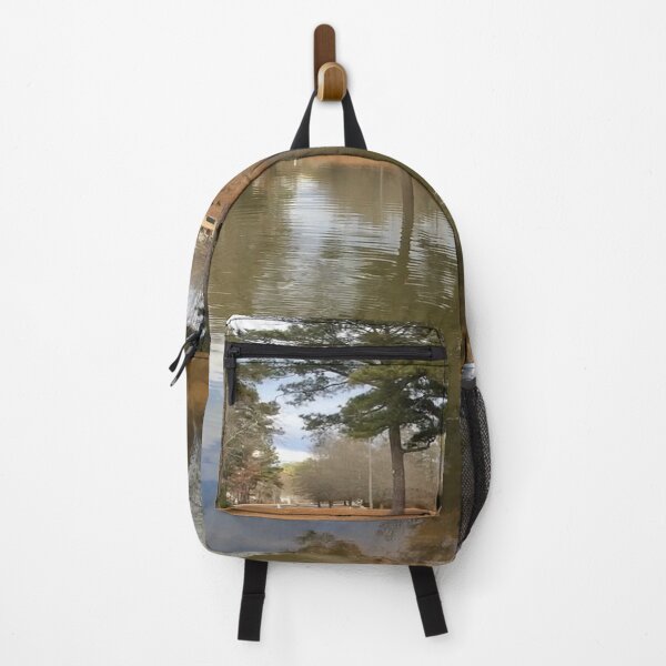 Item preview, Early Winter Landscape Reflection of Nature at The Lakes at Cedar Grove Surrounded by Houses and Trees designed and sold by NadeenInspires.