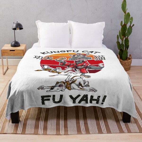 Item preview, Kungfu Cat Funny Kung fu Fighting Cat designed and sold by Status71.