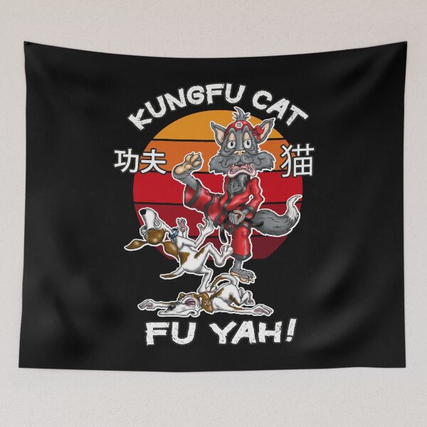 Item preview, Kungfu Cat Funny Kung fu Fighting Cat designed and sold by Status71.