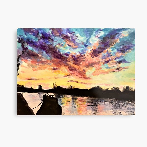 Thames sunset Metal Print