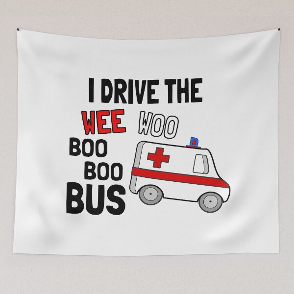 Item preview, I Drive The Wee Woo Bus designed and sold by Vladan Seva.
