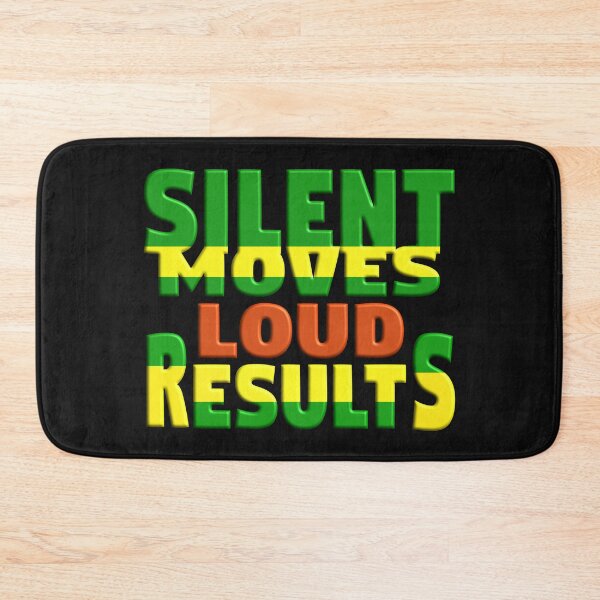Item preview,  SILENT MOVES LOUD RESULTS - POSITIVE MOTIVATIONAL MESSAGE - COACHING designed and sold by Ralek.