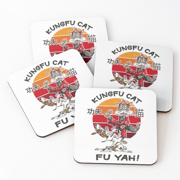 Item preview, Kungfu Cat Funny Kung fu Fighting Cat designed and sold by Status71.