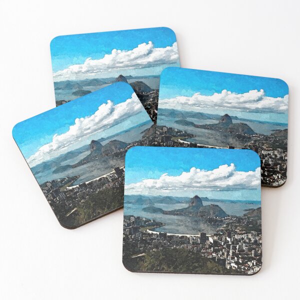 Item preview, Painting of Rio CoastlineSugarloaf  View from Corcovado Mountain, Brazil designed and sold by worldways.