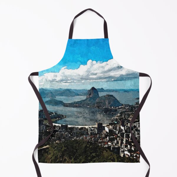 Item preview, Painting of Rio CoastlineSugarloaf View from Corcovado Mountain, Brazil designed and sold by worldways.