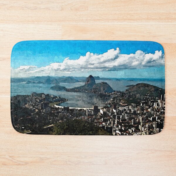 Item preview, Painting of Rio CoastlineSugarloaf  View from Corcovado Mountain, Brazil designed and sold by worldways.