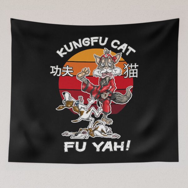 Item preview, Kungfu Cat Funny Kung fu Fighting Cat designed and sold by Status71.