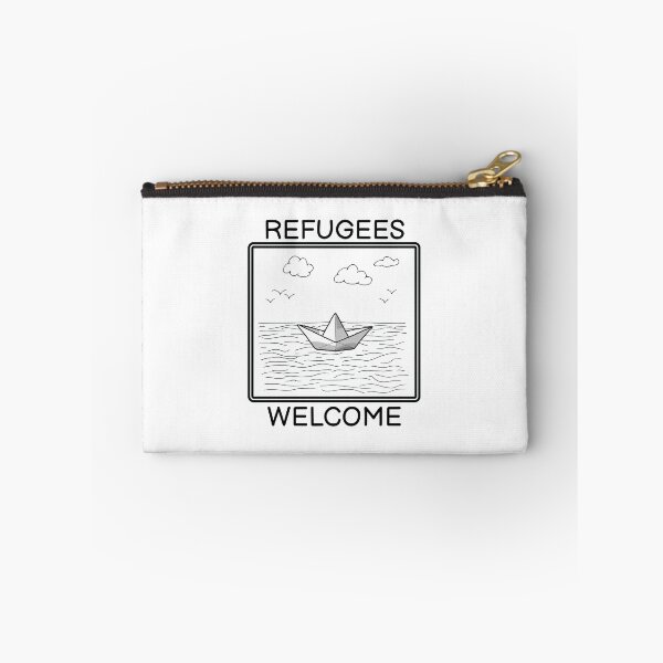 Item preview, Refugees Welcome Refugee Protest Boat Gift designed and sold by CreatDifference.