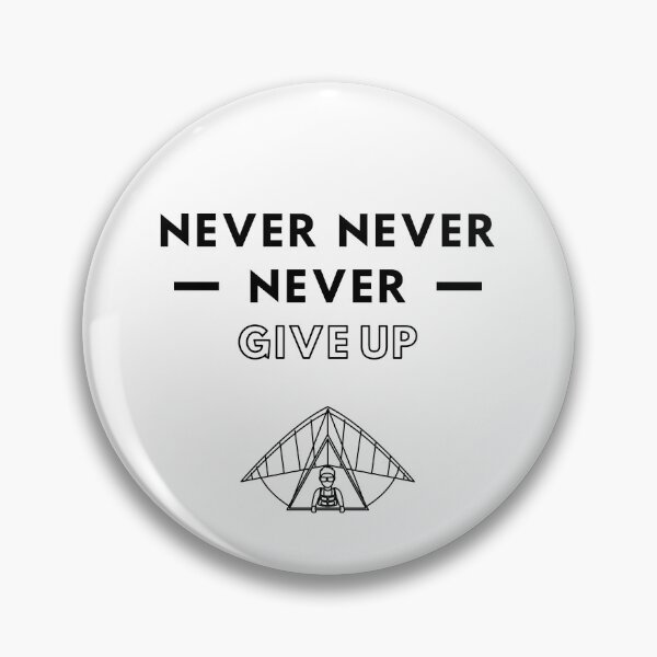 Item preview, Hang gliding: Never never never give up designed and sold by TheGreenGoat.