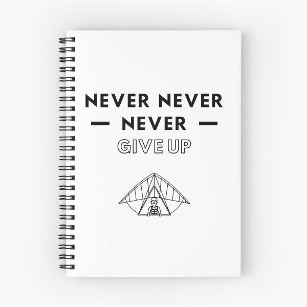 Item preview, Hang gliding: Never never never give up designed and sold by TheGreenGoat.