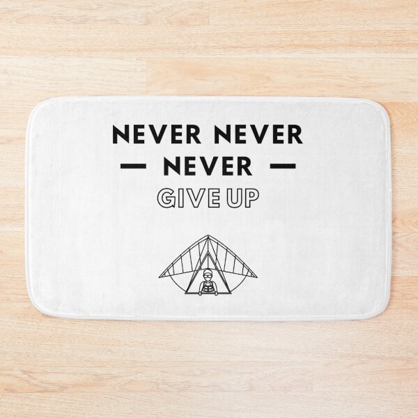 Item preview, Hang gliding: Never never never give up designed and sold by TheGreenGoat.