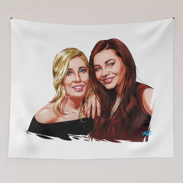Item preview, Maddie and Tae - An illustration by Paul Cemmick designed and sold by TIGERDAVER.