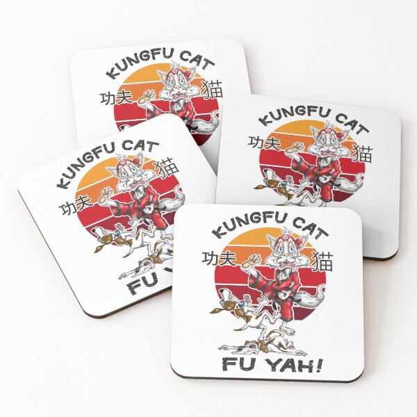 Item preview, Kungfu Cat Funny Kung fu Fighting Cat designed and sold by Status71.