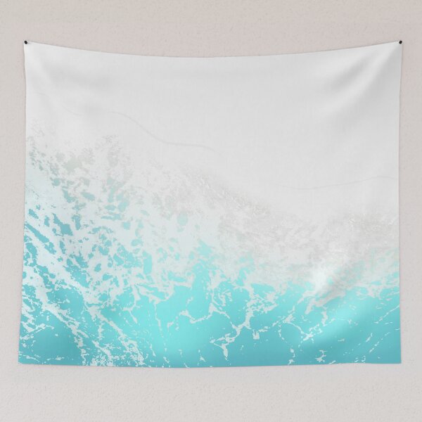 Item preview, Azul fuerte Olas del océano Naturaleza mar Gráficos verdes y blancos Mar Viento textura azul designed and sold by Captain  Shop.