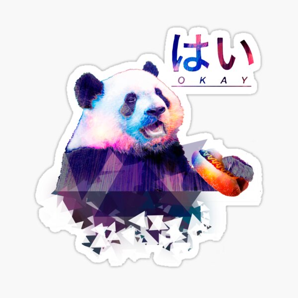 Panda OKAY Sticker