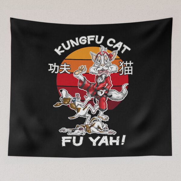 Item preview, Kungfu Cat Funny Kung fu Fighting Cat designed and sold by Status71.