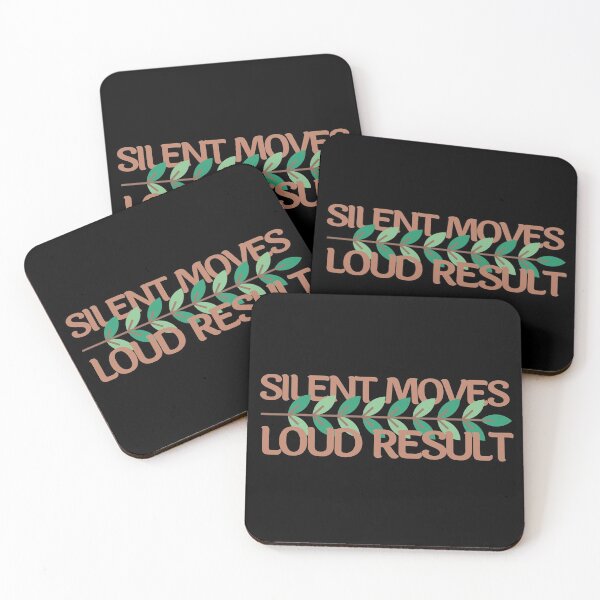 Item preview, Silent Moves Loud Results Cursive Leaves Design designed and sold by SweetAndSpice.