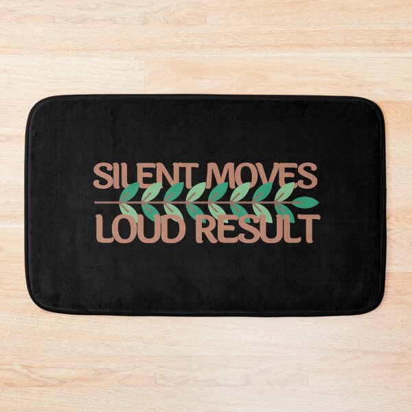 Item preview, Silent Moves Loud Results Cursive Leaves Design designed and sold by SweetAndSpice.
