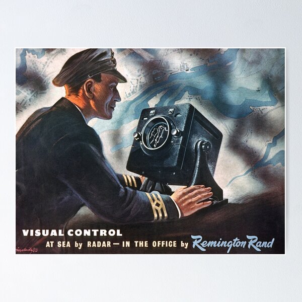 Item preview, Vintage advert for WWII Remington Rand Radar designed and sold by Random Railways.
