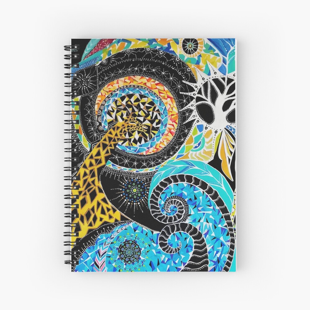 Aperçu de l'œuvre Cahier à spirale créée et vendue par Graine-de-Lune.
