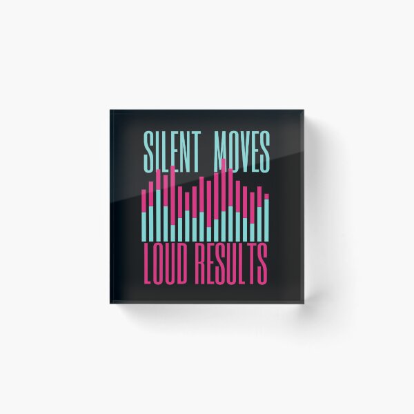 Item preview, Silent Moves Loud Results Blue and Pink Design designed and sold by SweetAndSpice.