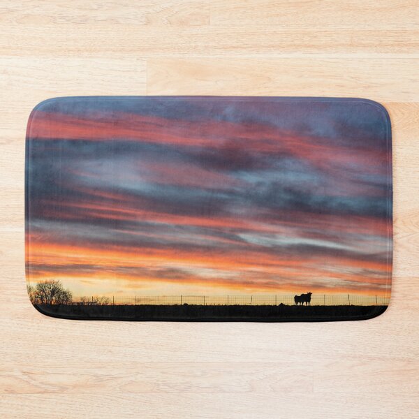 Item preview, Rolling Sky Waves Cow Sunset designed and sold by mljdwhite.