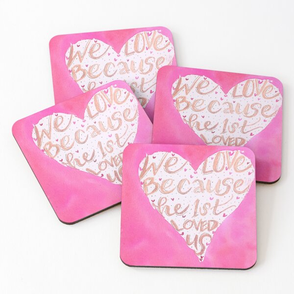 Item preview, 1 John 4:19 in a heart designed and sold by mrsbsantiago21.