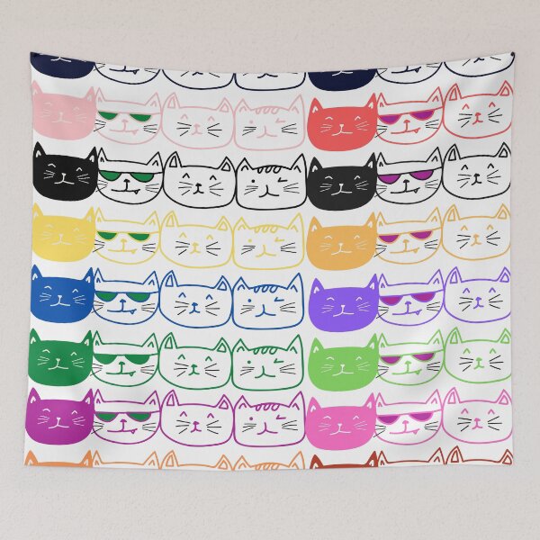 Item preview, Cats masks colorful designed and sold by Zukhra79.