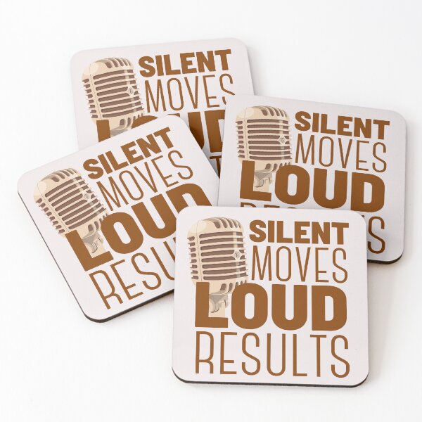 Item preview, Silent Moves Loud Results Vintage Microphone Design designed and sold by SweetAndSpice.