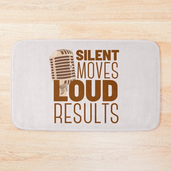Item preview, Silent Moves Loud Results Vintage Microphone Design designed and sold by SweetAndSpice.