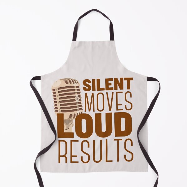 Item preview, Silent Moves Loud Results Vintage Microphone Design designed and sold by SweetAndSpice.