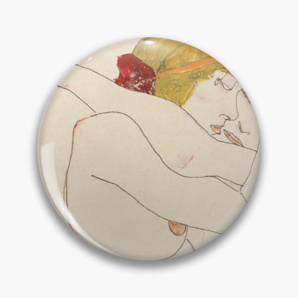 Aperçu de l'œuvre Deux femmes embrassant (1913) par Egon Schiele créée et vendue par SFTStudio.