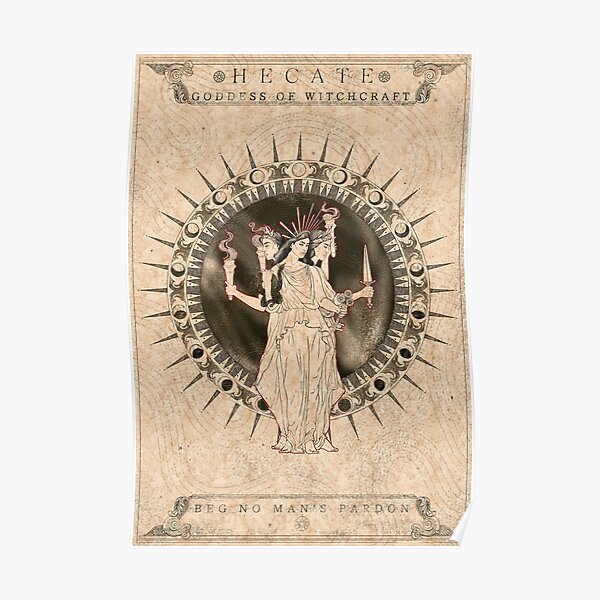 Hecate - white Poster