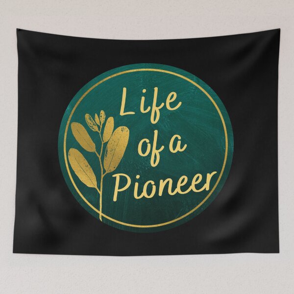 Item preview, Life of a Pioneer -Green and Gold with black background designed and sold by Yesido.