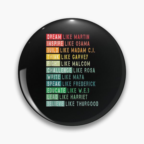Item preview, Dream Like Martin Fight Like Malcolm Inspire Like Obama designed and sold by melisenda.