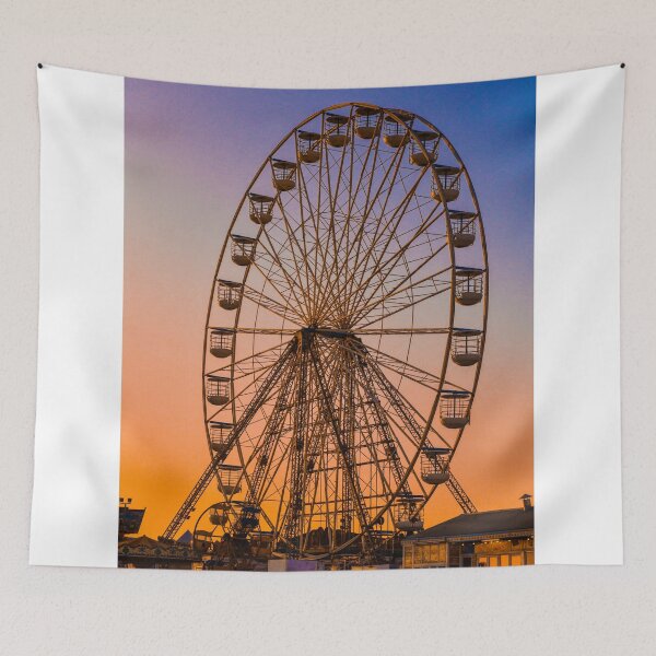 Item preview, Ferris wheel in sunset designed and sold by SzendeB.