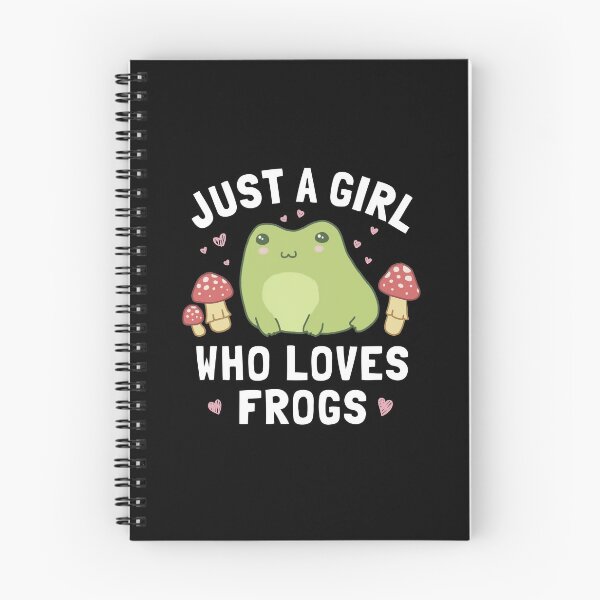 Item preview, Just A Girl Who Loves Frogs: Kawaii Anime Cottagecore Aesthetic with Chubby Happy Froggy, Ideal for Teenage Frogge Fans designed and sold by MinistryOfFrogs.