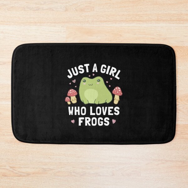 Item preview, Just A Girl Who Loves Frogs: Kawaii Anime Cottagecore Aesthetic with Chubby Happy Froggy, Ideal for Teenage Frogge Fans designed and sold by MinistryOfFrogs.