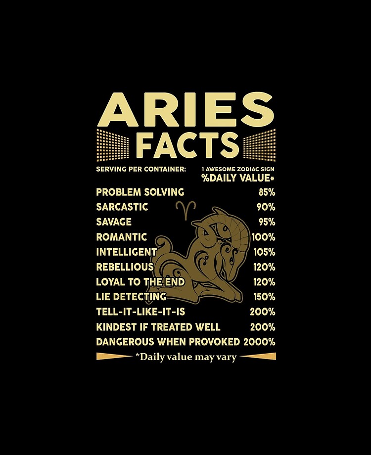 Aries Facts Zodiac Sign Astrology Birthday Gift iPad Case Skin