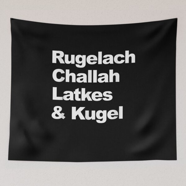 Item preview, Jewish Food Rugelach Challah Latkes Kugel Shabbat designed and sold by melisenda.