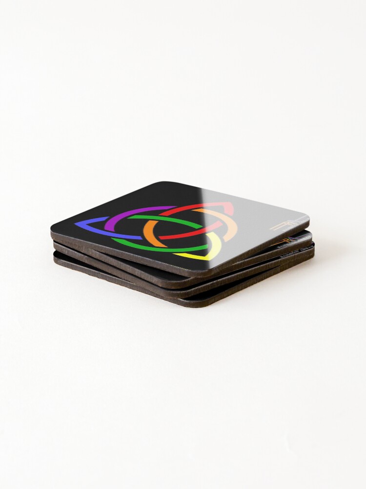 Thumbnail 4 of 5, Coasters (Set of 4), Rainbow Array 86 designed and sold by rainbowarray.