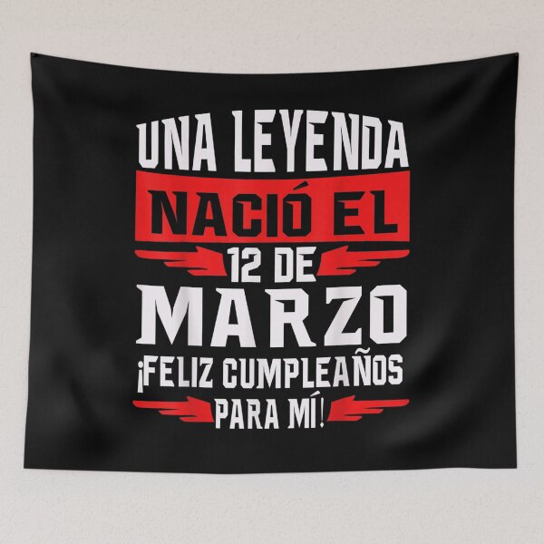Item preview, Una Leyenda Nació El 12 De Marzo Feliz Cumpleaños Para Mí designed and sold by melisenda.