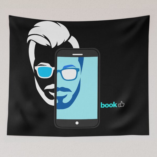 Item preview, Black Man Face-Book designed and sold by IDEZIGN2017.