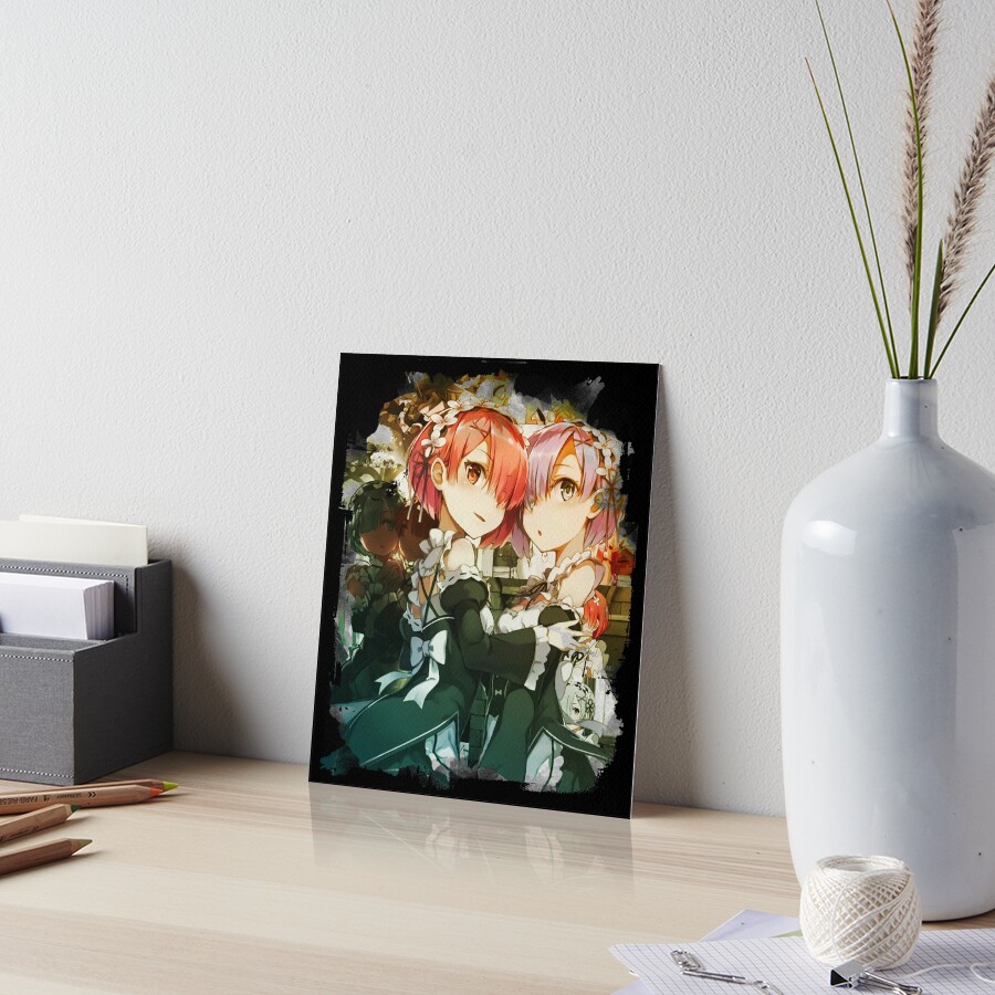 "Rem and Ram Re Zero" Art Board Print for Sale by WeldoneArt Redbubble