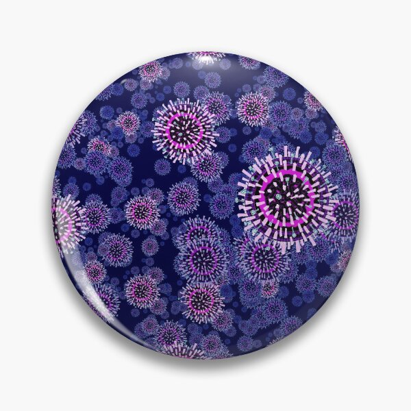 Item preview, Influenza virus (flu) (blue) designed and sold by vividbiology.