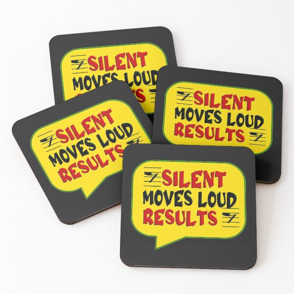 Item preview,  SILENT MOVES LOUD RESULTS - POSITIVE MOTIVATIONAL MESSAGE - COACHING designed and sold by Ralek.