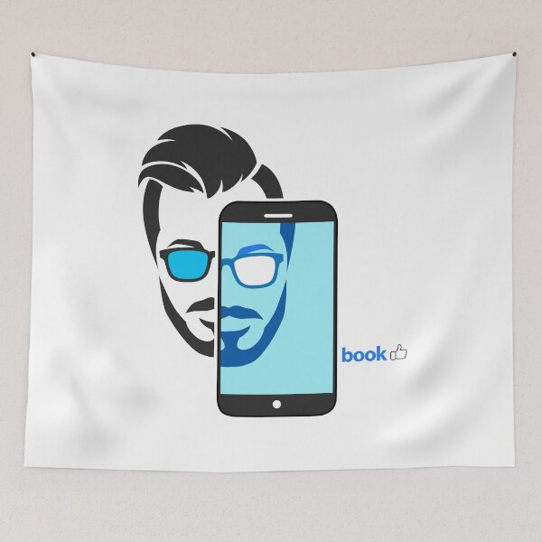 Item preview, White Man Face-Book  designed and sold by IDEZIGN2017.